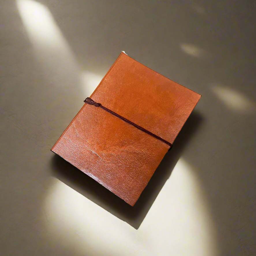 Handmade Leather Journal | Lined Pages