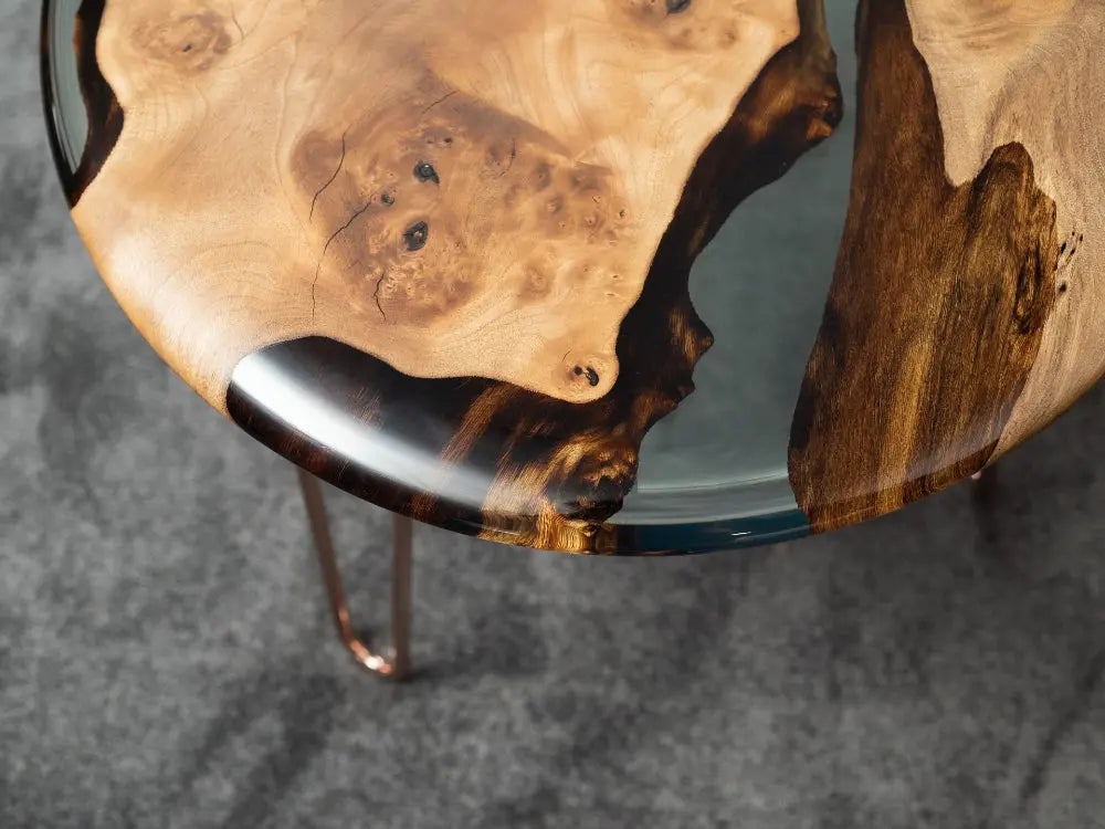 Round Side Table | Resin End Table