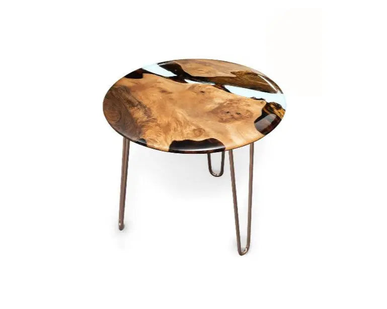 Round Side Table | Resin End Table