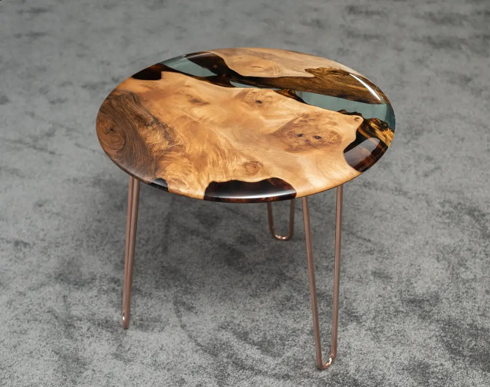 Round Side Table | Resin End Table