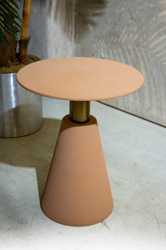 Textured Minimalist Side Table Set