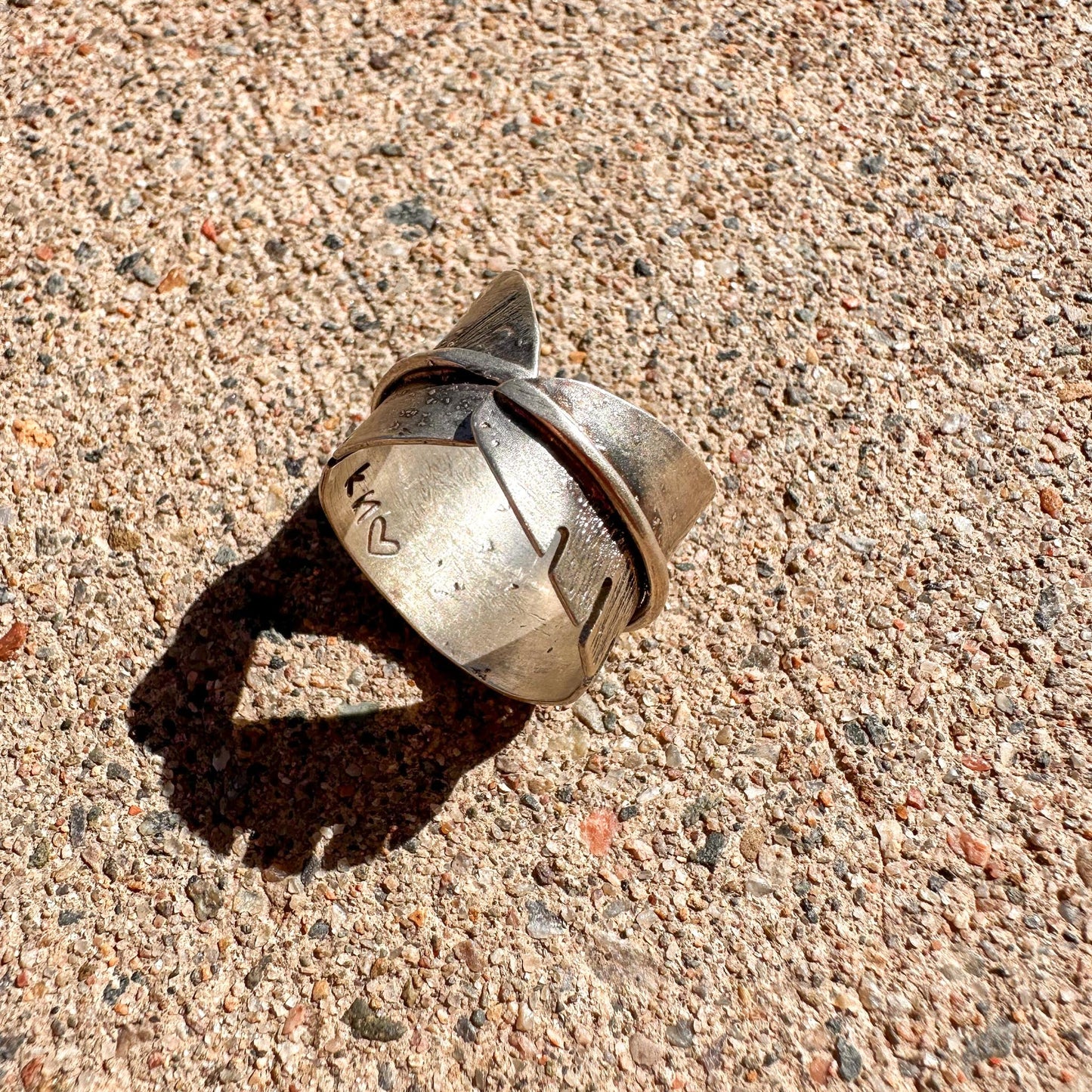Handmade Silver Fearless Feather Ring