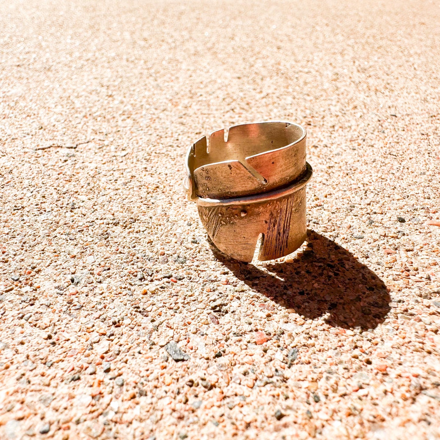 Handmade Silver Fearless Feather Ring