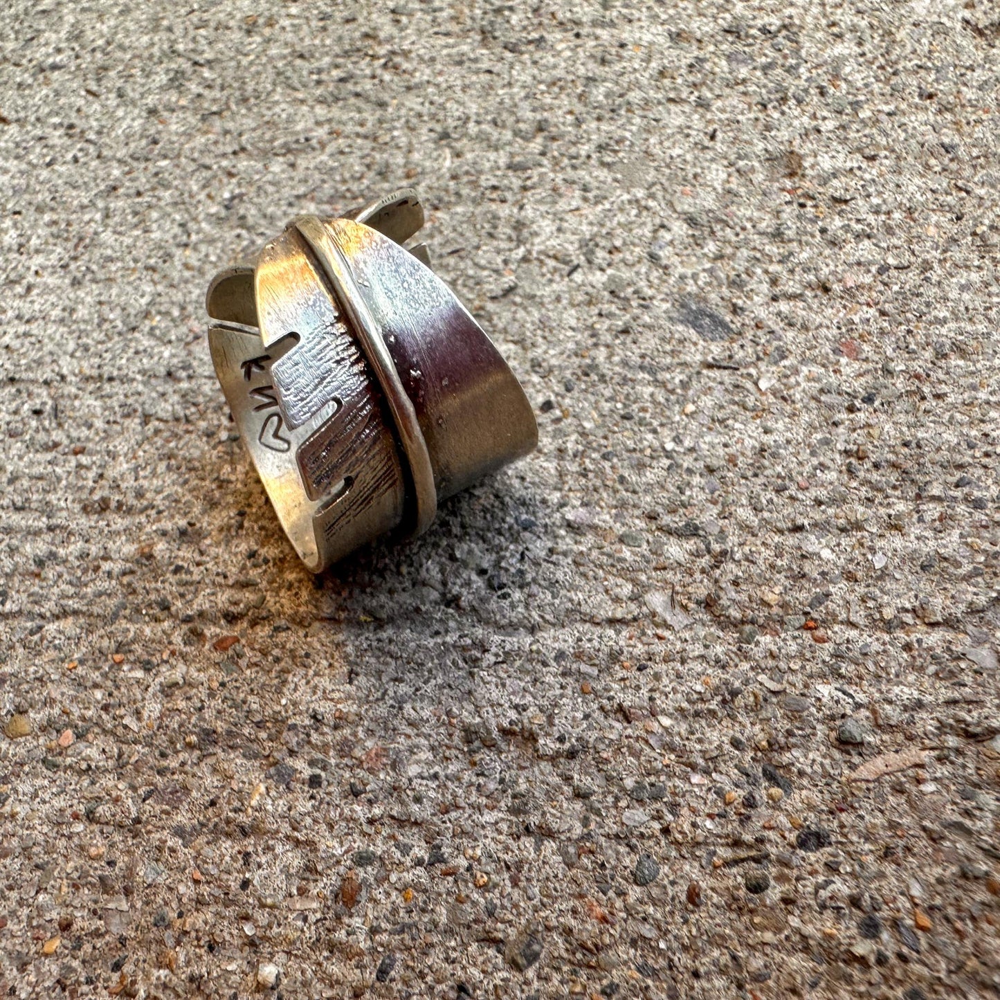Handmade Silver Fearless Feather Ring