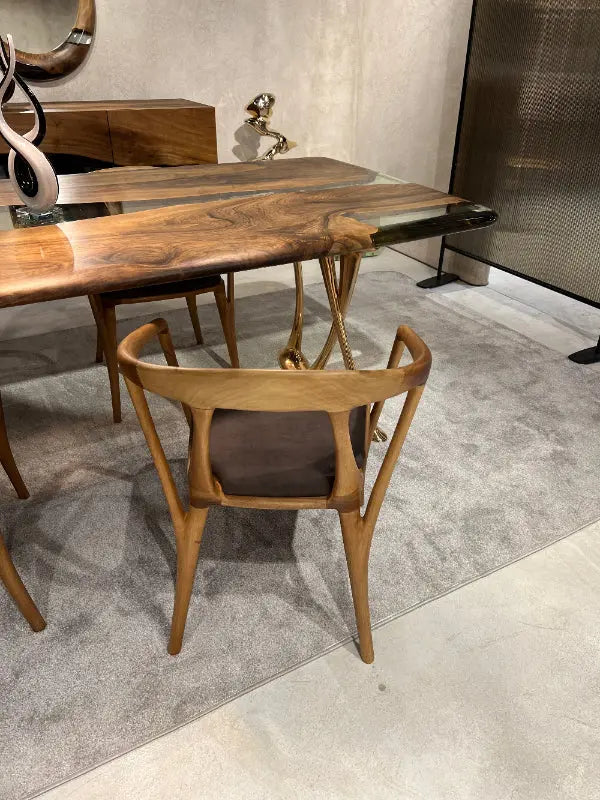 Luxury Premium Solid Walnut Chair | Italian Style