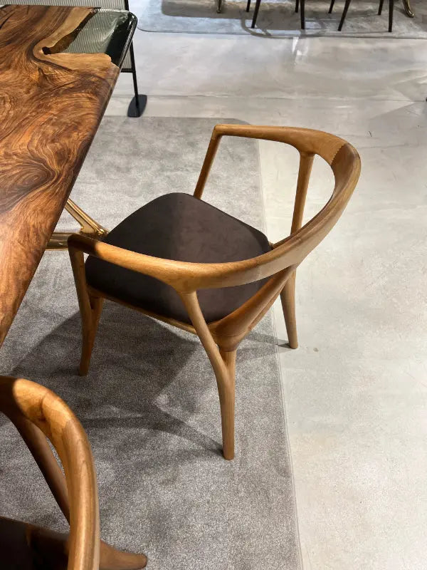 Luxury Premium Solid Walnut Chair | Italian Style