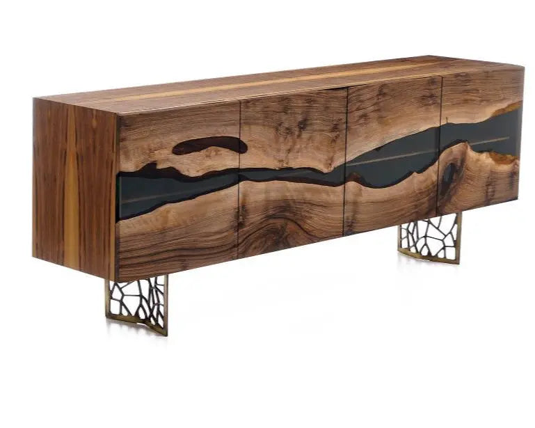 Wood & Resin Dining Room Buffet | Sideboard Table