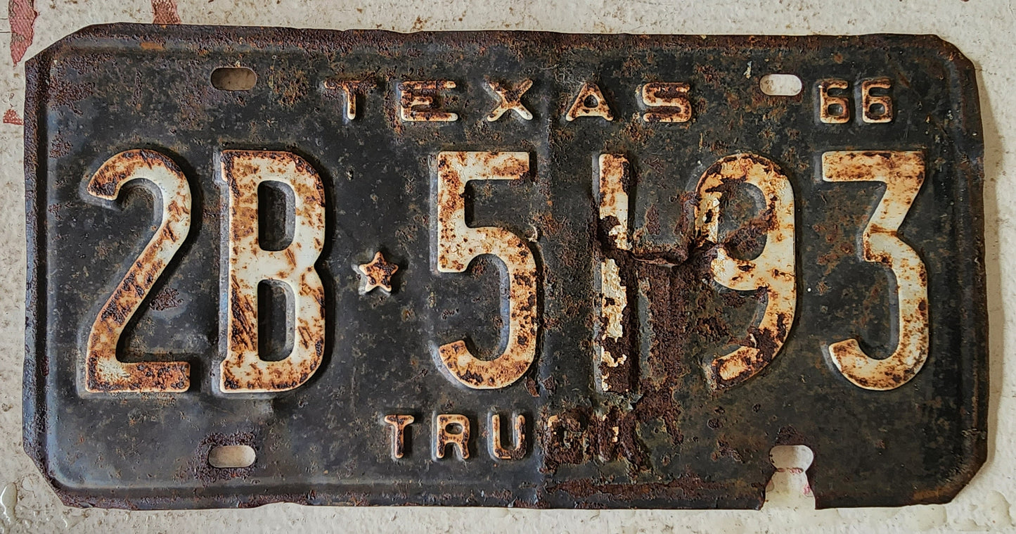 Antique License Plate