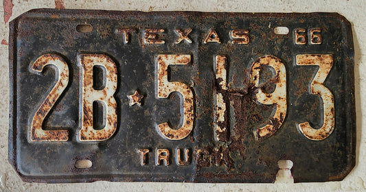 Antique License Plate