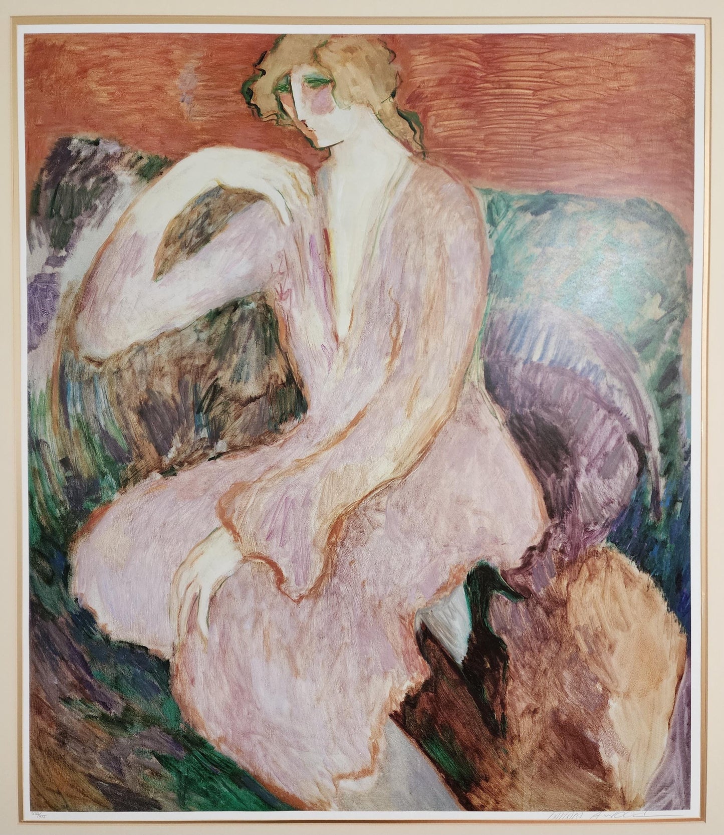 Untitled- Lithograph Print by Barbara Wood