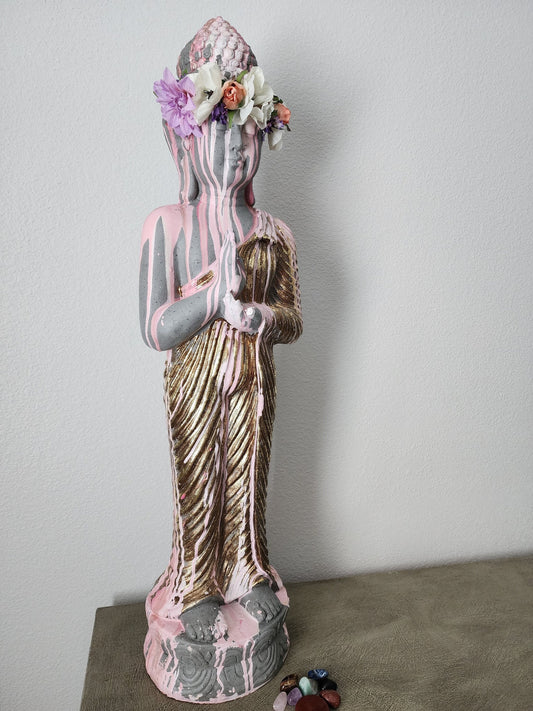 Meditation Flower Crown Sculpture