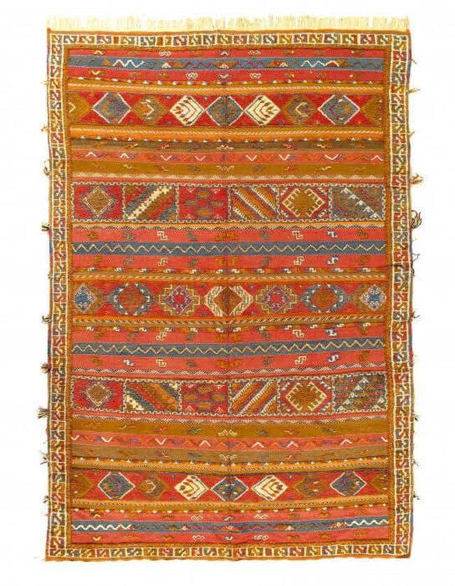 Canvello 1970s Antique Fine Hand Knotted Vintage Authentic Moroccon - 8'1'' X 12'-0