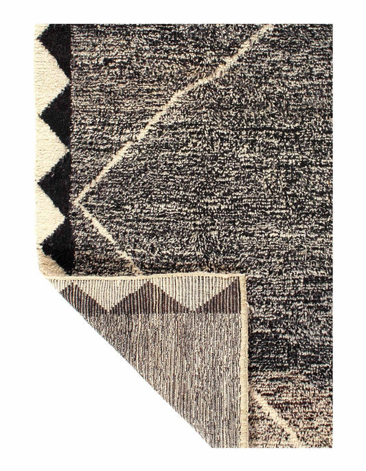 Canvello Fine Hand Knotted Vintage Authentic Moroccon 4'6'' X 8'8''-1