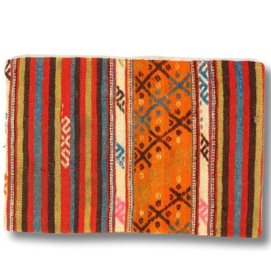Canvello Vintage Turkish Hand Knotted Kilim Pillow - 16" x 24"-0