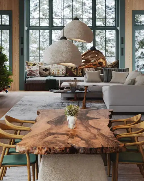 Wabi Sabi Chandeliers | Decorative Stone Textured Pendant Light