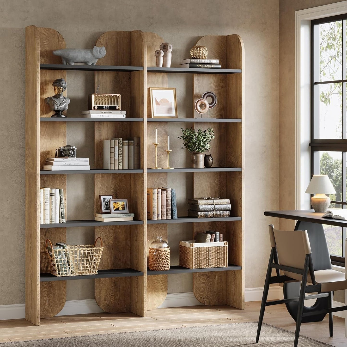 Farmhouse Bookshelf | Double Wide