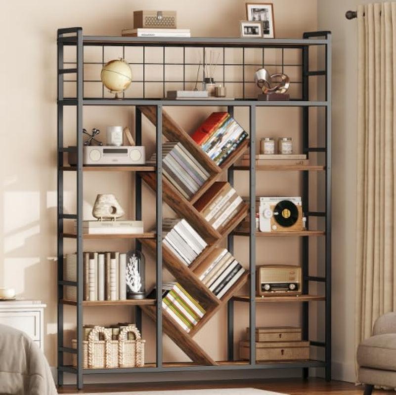 6 Tier | Industrial Bookcase