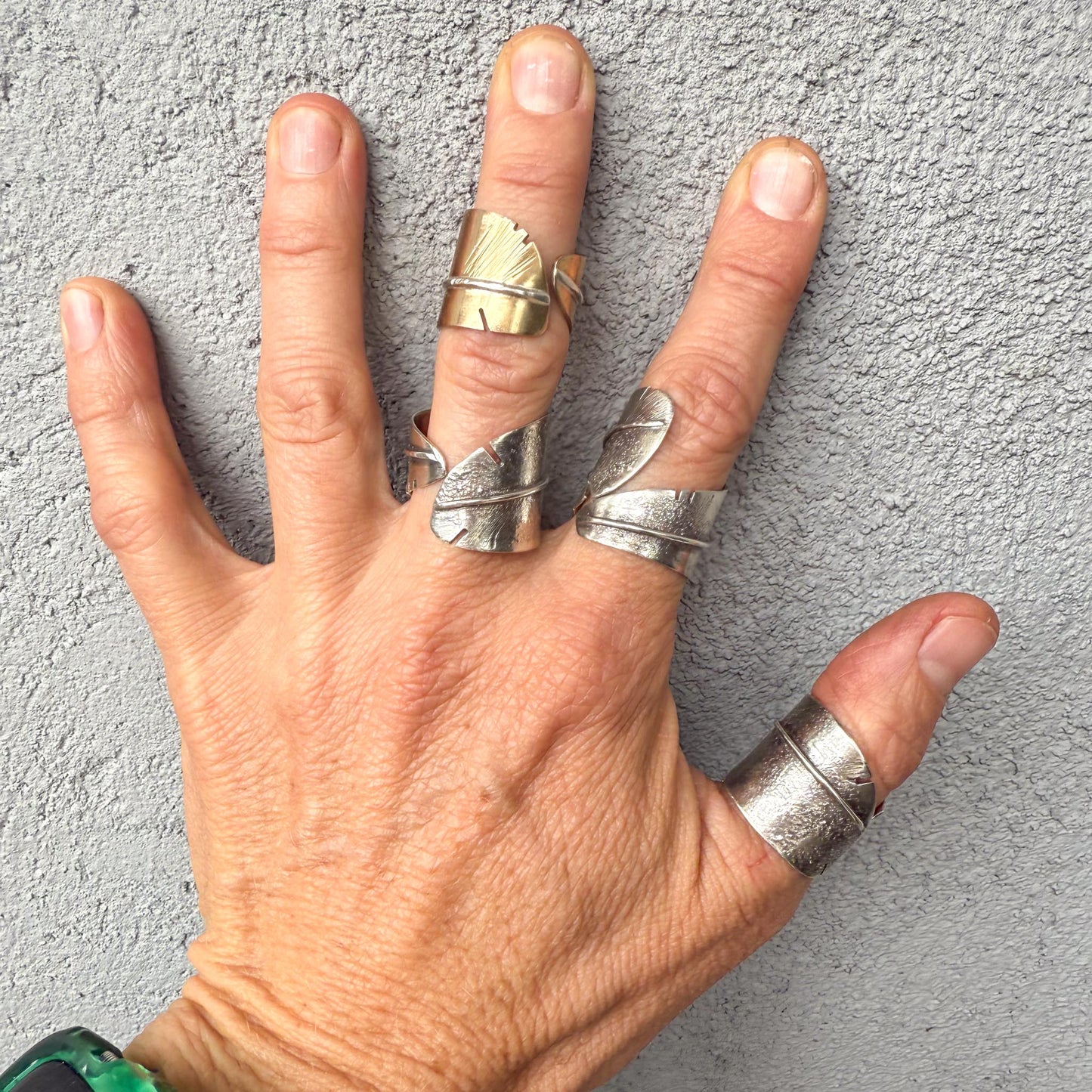 Handmade Silver Fearless Feather Ring