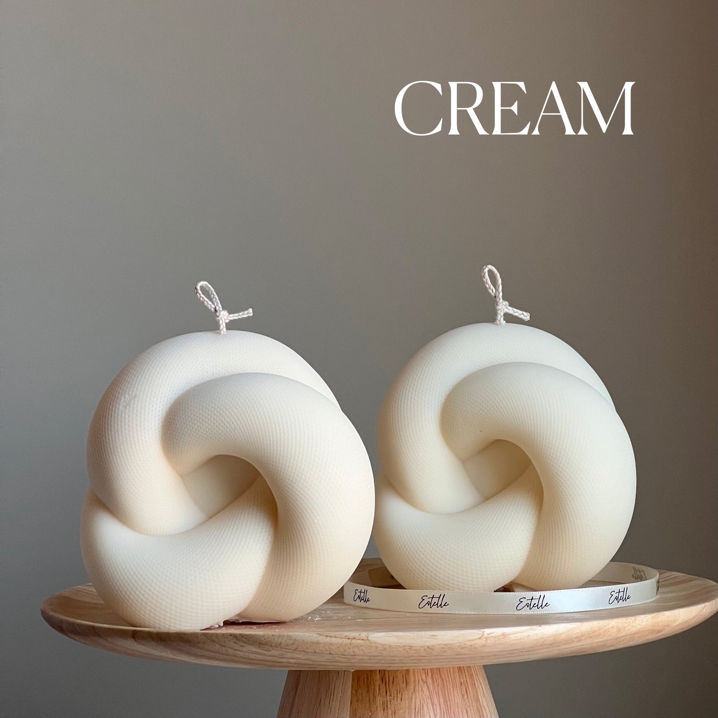 Handmade Knot Candle: Trendy Vegan Home Decor-3