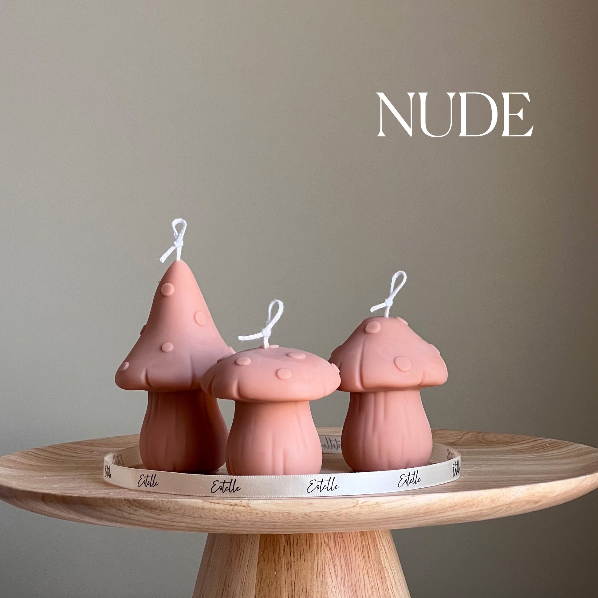 Mushroom Candle Set | Soy Wax Home Decor-1