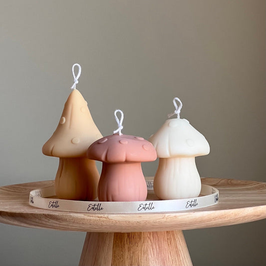 Mushroom Candle Set | Soy Wax Home Decor-0