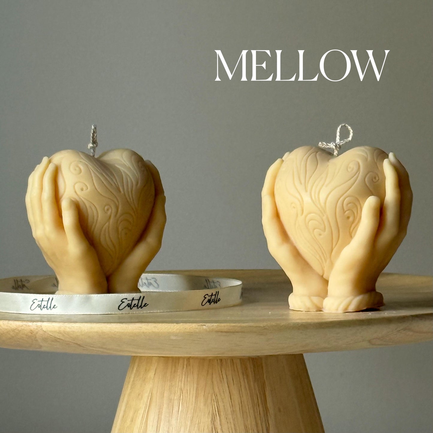 Heart in Hands Candle | Handmade Sculptural Home Decor