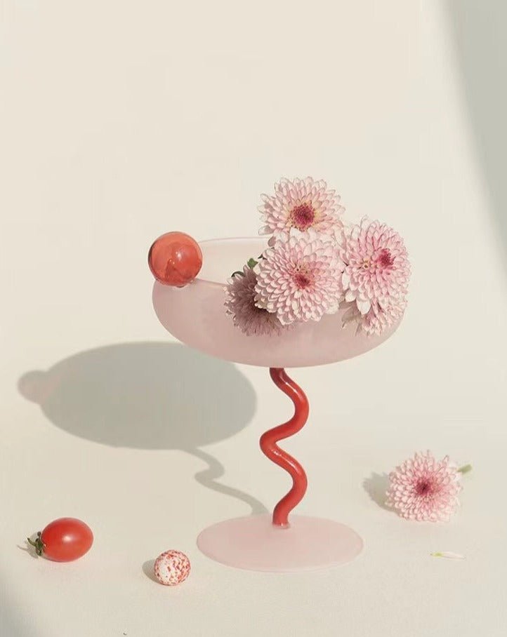 Jelly Bean Wine Glass | Whimsical Eclectic Dopamine Cocktail