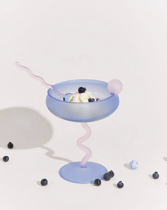 Jelly Bean Wine Glass | Whimsical Eclectic Dopamine Cocktail