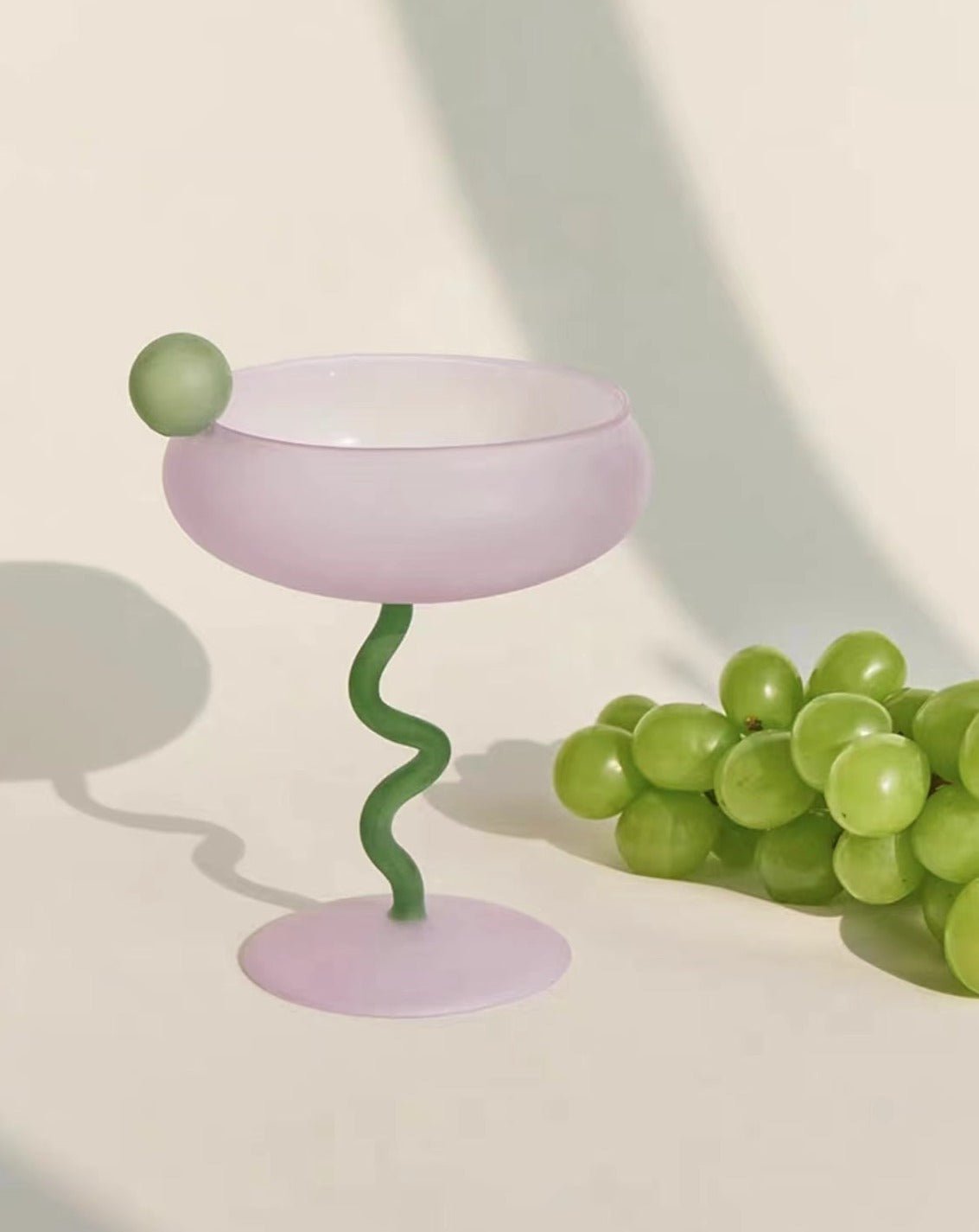 Jelly Bean Wine Glass | Whimsical Eclectic Dopamine Cocktail