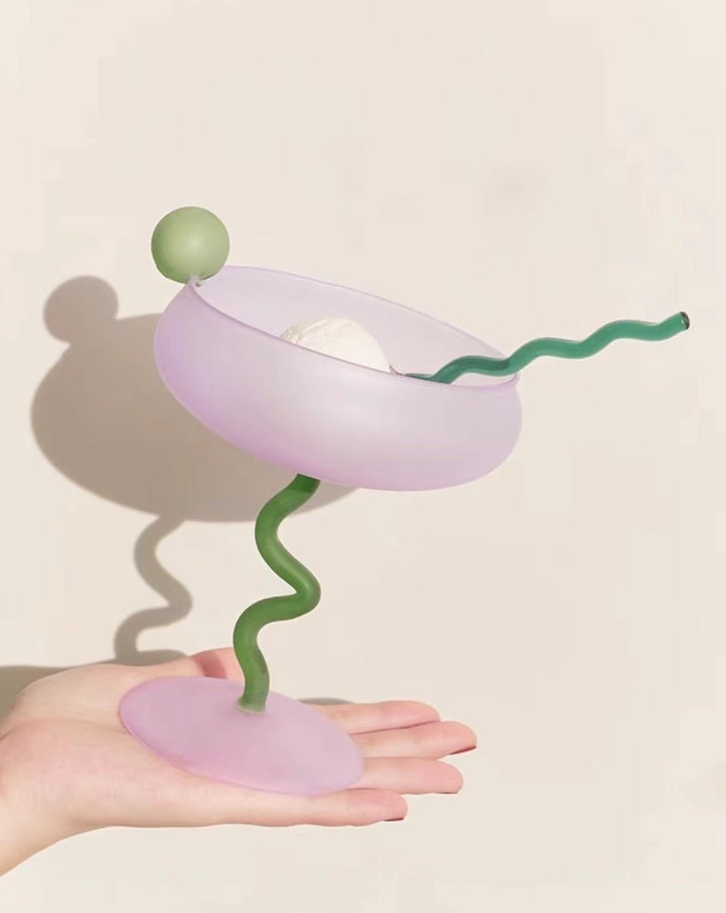 Jelly Bean Wine Glass | Whimsical Eclectic Dopamine Cocktail