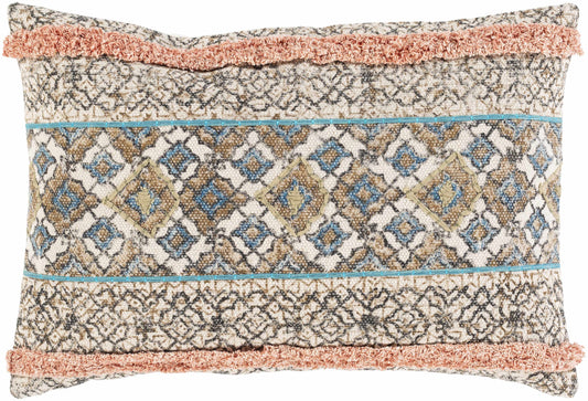 Melvindale Boho Diamond Pattern Lumbar Pillow-1