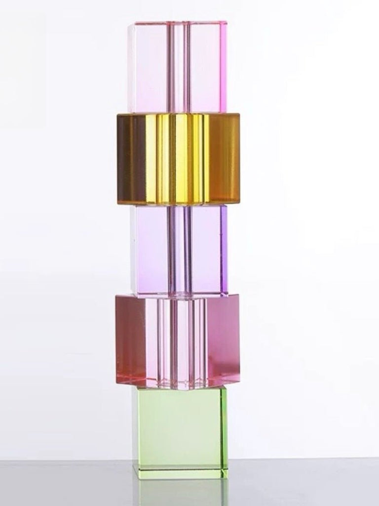Modern Crystal Cube Vase