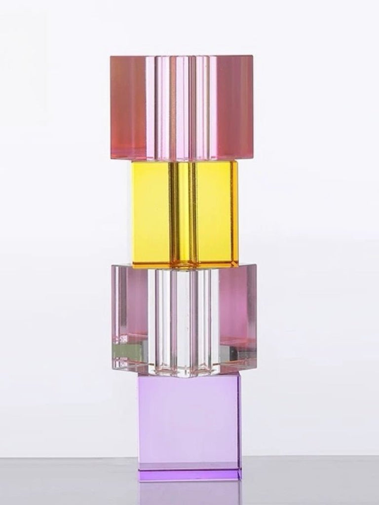 Modern Crystal Cube Vase