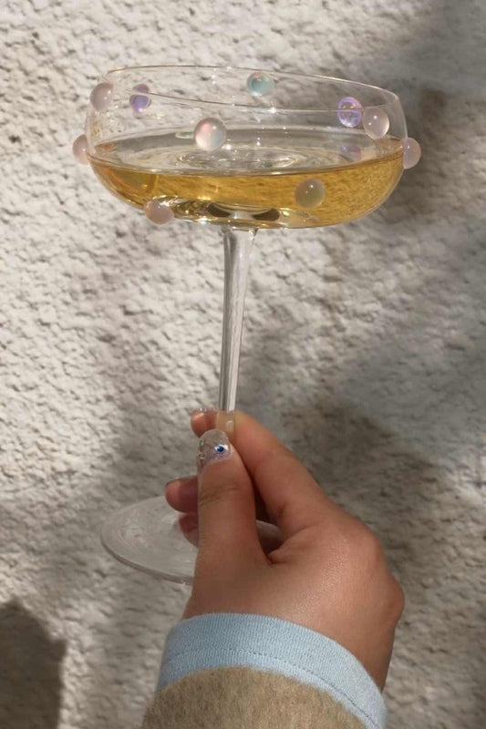 Elegant Pearl Wine Glass, Champagne