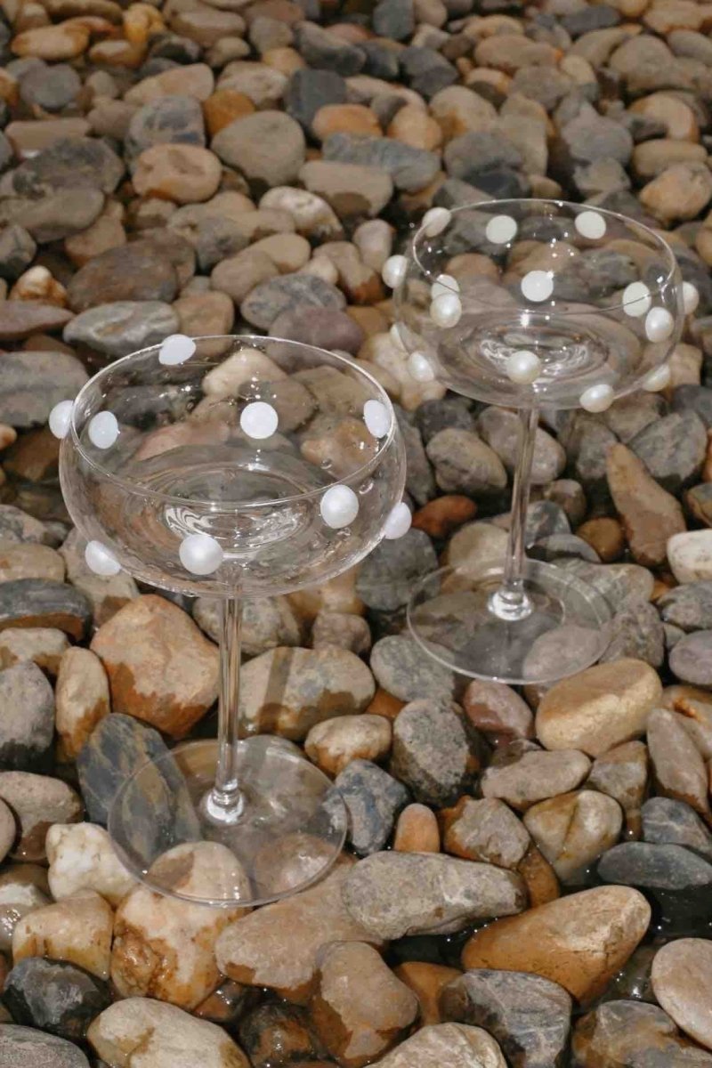 Elegant Pearl Wine Glass, Champagne