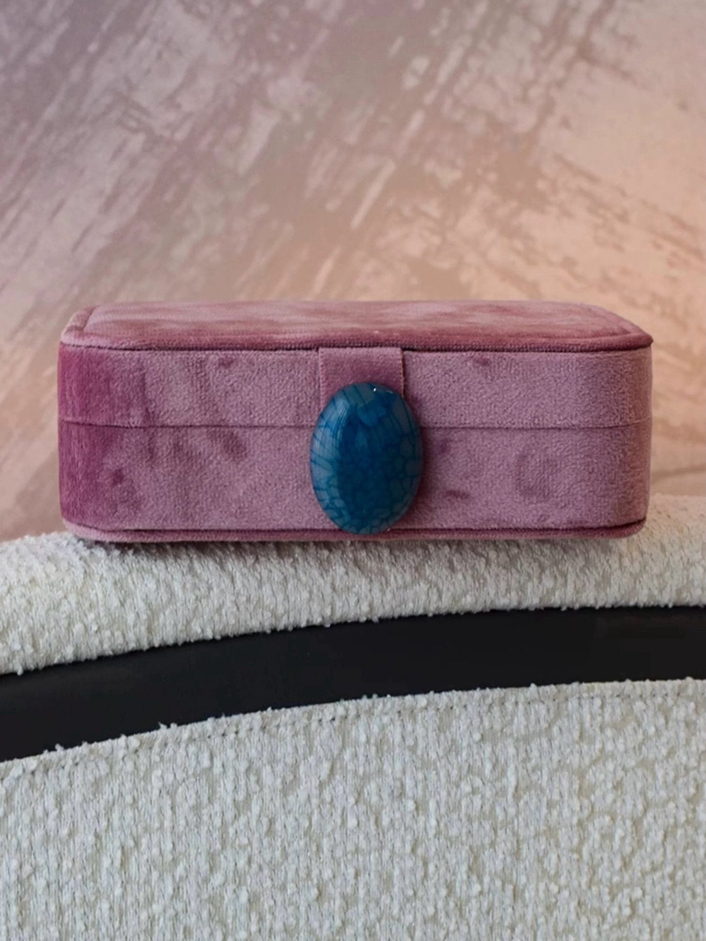 Jewelry Case | Vintage Velvet Accessory Box | Organizer