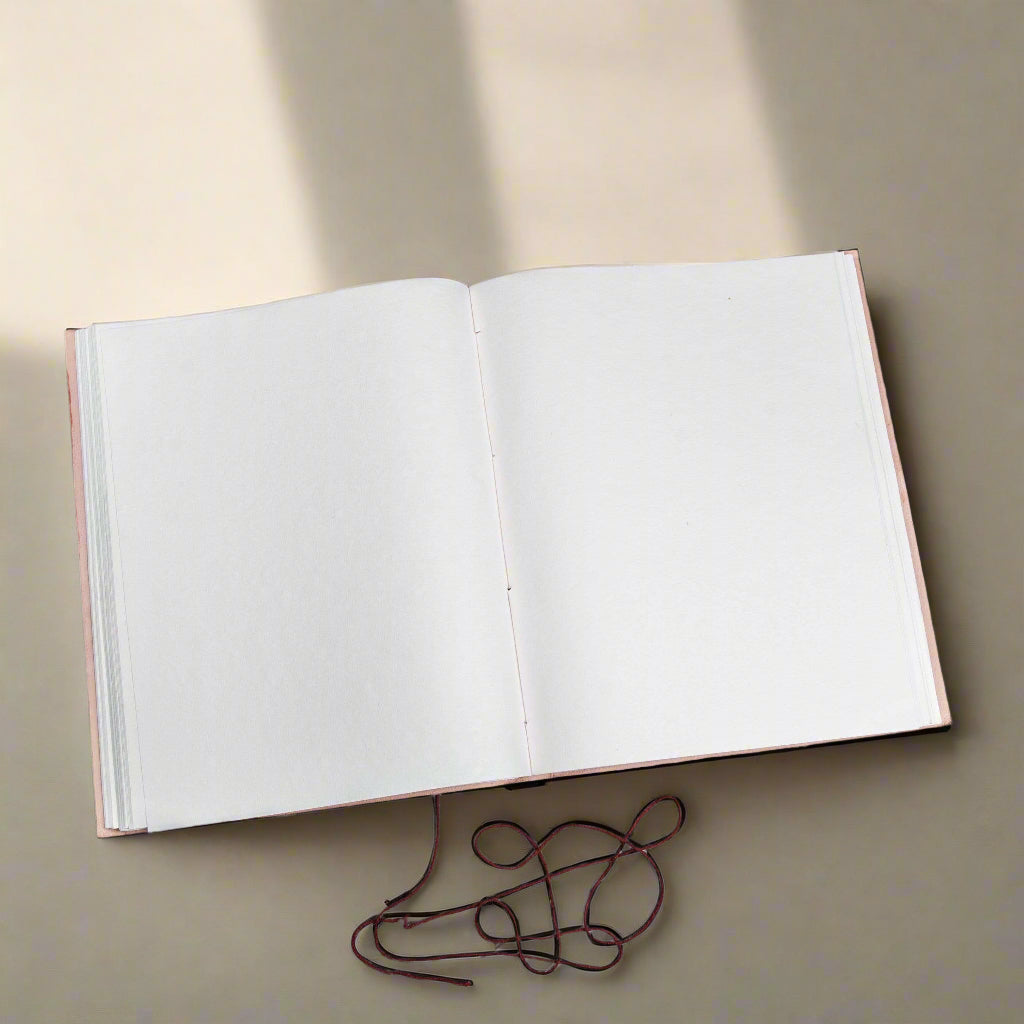 World Map | 14x11 | Large | Handmade Leather Journal | Sketch Pad