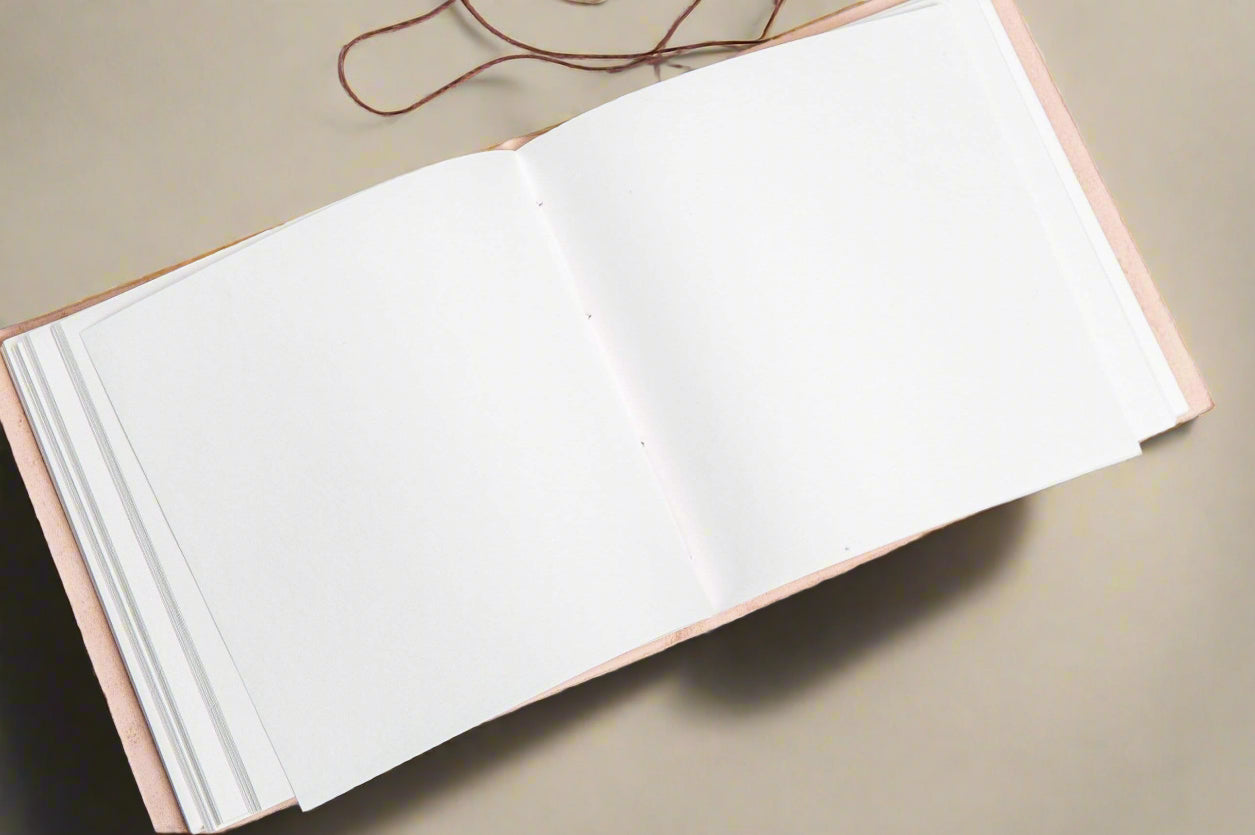 World Map | 7x7 | Artist Pad | Handmade Leather Journal