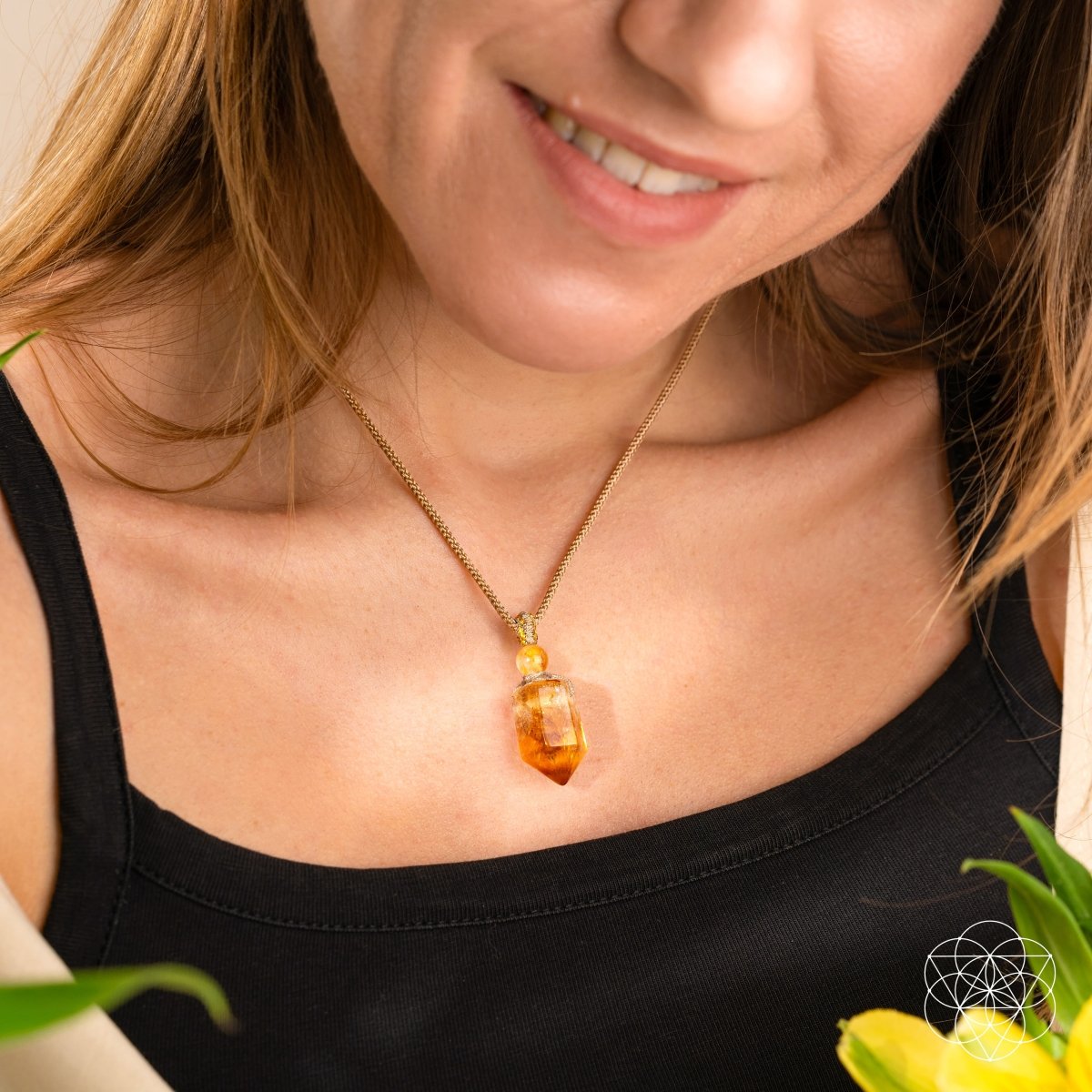 The Prosperity Pendant | Golden Citrine