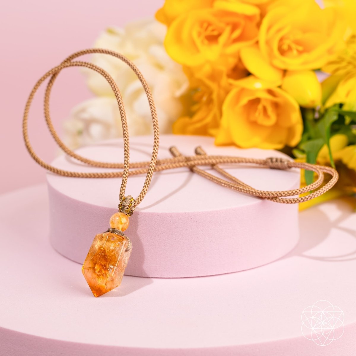 The Prosperity Pendant | Golden Citrine