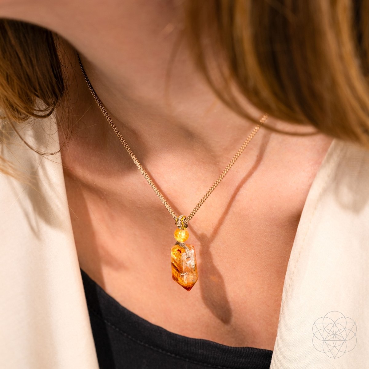The Prosperity Pendant | Golden Citrine
