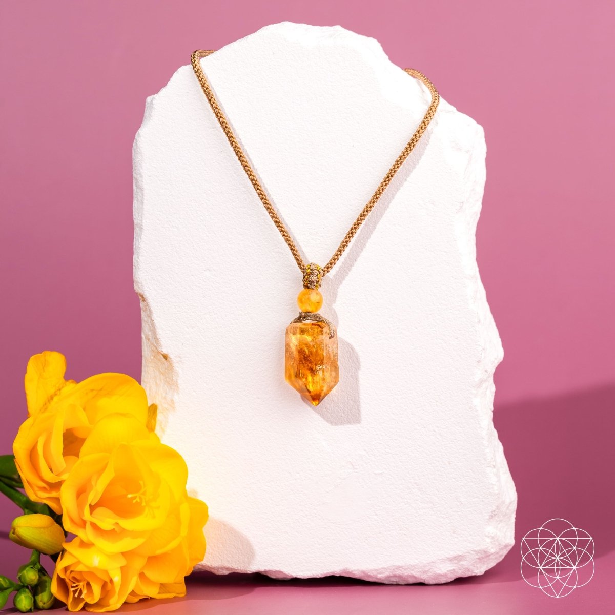 The Prosperity Pendant | Golden Citrine