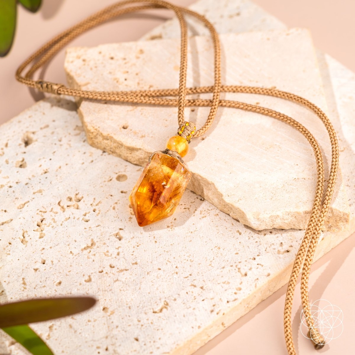 The Prosperity Pendant | Golden Citrine